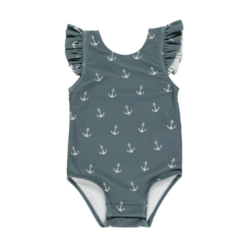 NWT Rylee + Cru Scoop Back One-Piece Anchor
